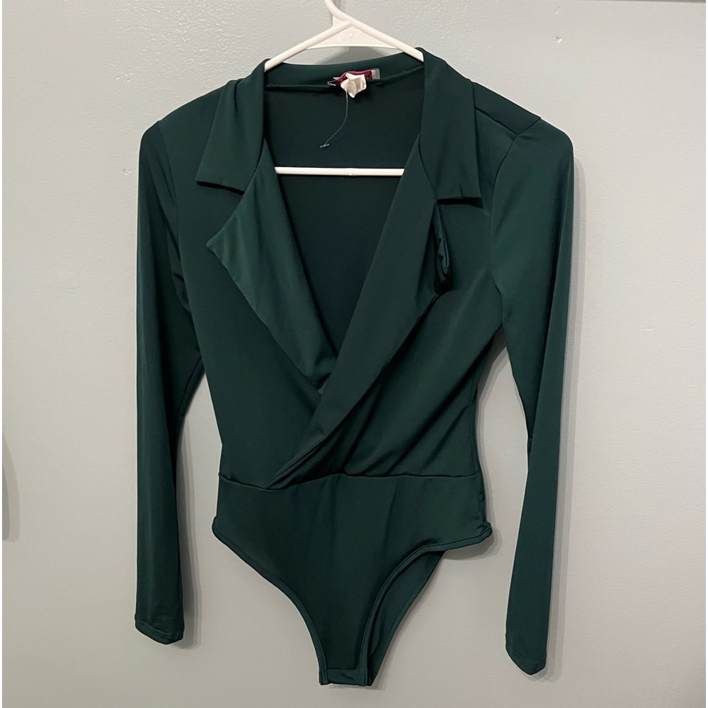Emerald green body suit
